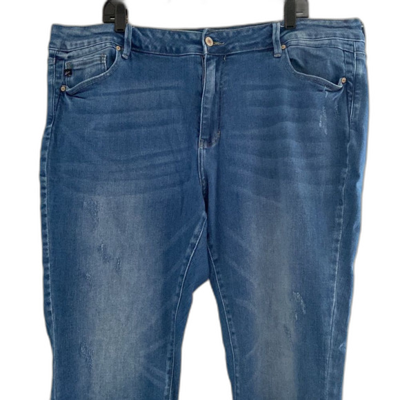 Kancan for Maurices Bootcut High Rise Jeans Light Wash Plus Size 24 - Picture 5 of 11